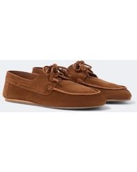 Ancient Greek Sandals - Pliario Suede Boat Shoes - Lyst