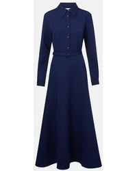 Roland Mouret - Hemdblusenkleid Aus Crepe - Lyst