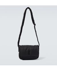 Saint Laurent - Niki Small Leather-trimmed Messenger Bag - Lyst
