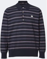 Wales Bonner - Beam Striped Wool Polo Sweater - Lyst