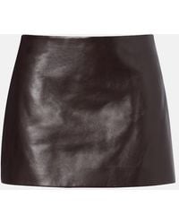KHAITE - Minirock Jett Aus Leder - Lyst
