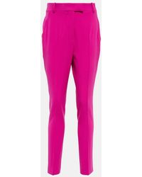 The Attico - Berry High-rise Slim Crepe Pants - Lyst