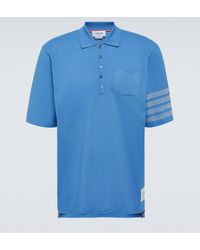Thom Browne - 4-bar Cotton Pique Polo Shirt - Lyst