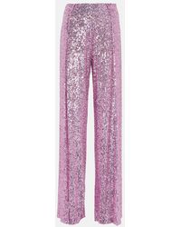 Tom Ford - Sequined Wide-leg Pants - Lyst