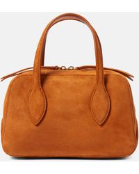 Khaite - Maeve Small Suede Tote Bag - Lyst
