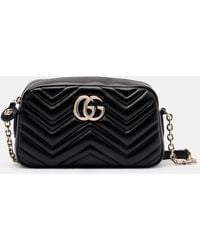 Gucci - Gg Marmont Small Leather Crossbody Bag - Lyst