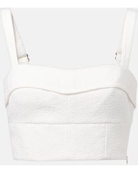 Veronica Beard - Faxon Jacquard Crop Top - Lyst