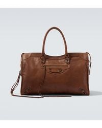 Balenciaga - Le City Large Leather Top-Handle Bag - Lyst