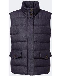 Moncler - Bessez Denim Down Vest - Lyst