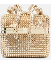 Self-Portrait - Mini Crystal-Embellished Vanity Bag - Lyst