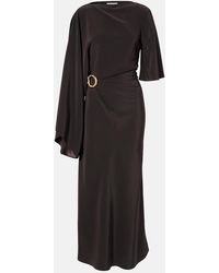 JOSEPH - Joya Satin Twill Midi Dress - Lyst