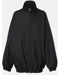 Frankie Shop - Baxter Plaid Oversized Blouson Jacket - Lyst