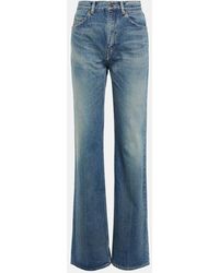 Saint Laurent - High-Rise Flared Jeans - Lyst