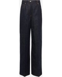 Ferragamo - High-rise Wide-leg Jeans - Lyst