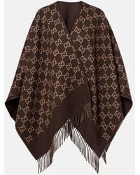 Gucci - Gg Wool Jacquard Shawl - Lyst