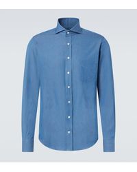Thom Sweeney - Cotton Chambray Shirt - Lyst