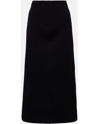 Max Mara - Max Mara Cadmio Cotton-Blend Midi Skirt - Lyst