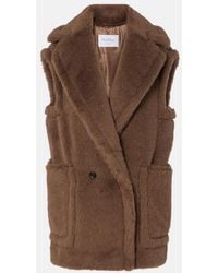 Max Mara - Alpaca, Wool, And Silk Teddy Vest - Lyst