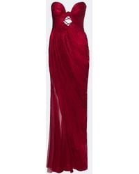 Maria Lucia Hohan - Zephyra Metallic Silk Corset Gown - Lyst