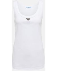 Prada - Tanktop aus Baumwolle - Lyst