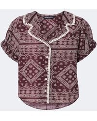 Veronica Beard - Ilene Printed Cotton-Blend Shirt - Lyst