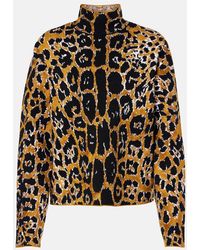 Alaïa - Leopard Jacquard Sweater - Lyst