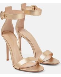 Gianvito Rossi - Portofino 105 Leather Sandals - Lyst