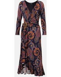 Etro - Paisley Wrap Dress - Lyst