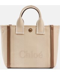 Chloé - Carry Small Canvas Tote Bag - Lyst