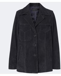 Nili Lotan - Dominic Suede Jacket - Lyst