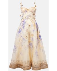 Zimmermann - Dawning Midi Dress - Lyst