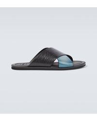 Berluti - Sifnos Scritto Leather Sandals - Lyst