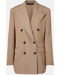 Dolce & Gabbana - Double-Breasted Oversized Blazer - Lyst