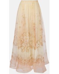 Zimmermann - Hypnotic Silk Organza Maxi Skirt - Lyst