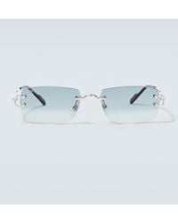 Cartier - Signature C De Cartier Rectangular Sunglasses - Lyst
