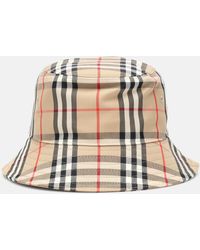 Burberry Sombrero de pescador Vintage Check - Neutro
