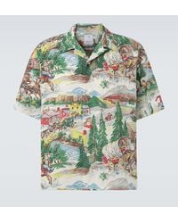 Visvim - Crosby Printed Silk-Blend Bowling Shirt - Lyst
