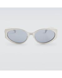 Versace - Ovale Sonnenbrille Medusa - Lyst