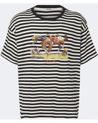 Bode - Rodeo Striped Cotton Jersey T-Shirt - Lyst