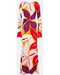 Cala De La Cruz - Amay Floral Jersey Maxi Dress - Lyst