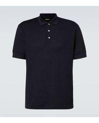 ZEGNA - Polo De Algodon Y Seda - Lyst