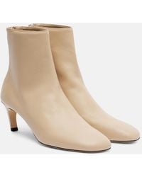 TOTEME - Leather Ankle Boots - Lyst