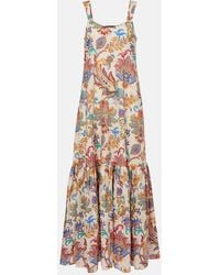 Etro - Paisley Cotton Maxi Dress - Lyst
