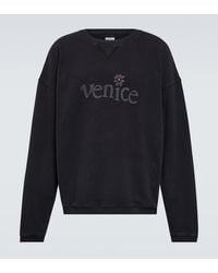 ERL - Printed Cotton Fleece Sweatshirt - Lyst