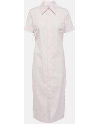 Tod's - Cotton-blend Shirt Dress - Lyst