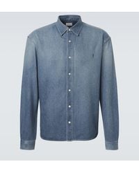Saint Laurent - Jeanshemd Cassandre - Lyst