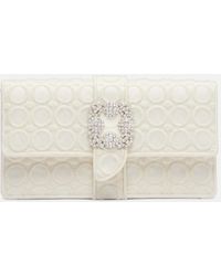 Manolo Blahnik - Clutch Capri Con Cristalli - Lyst