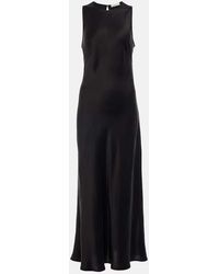 Asceno - Valencia Silk Twill Maxi Dress - Lyst