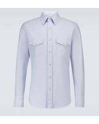 Tom Ford - Western Long-sleeved Cotton Shirt - Lyst