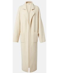 TOTEME - Ribbed-Knit Wool-Blend Coat - Lyst
